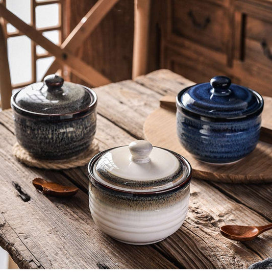 Ceramic Covered Portable Pots