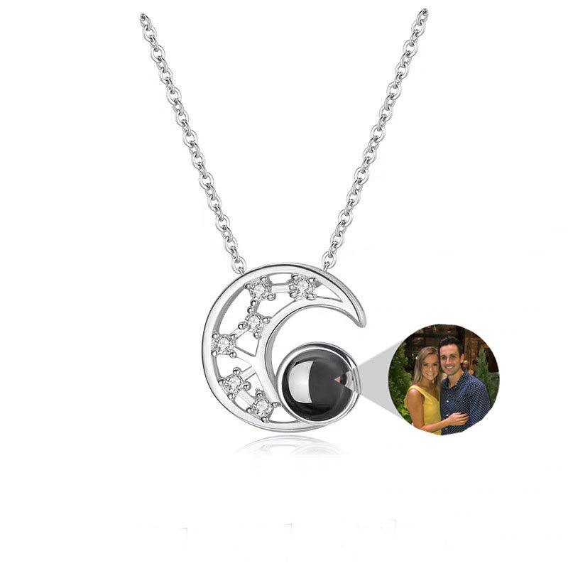 Personalised Star Moon Projection Necklace - LOX VAULT