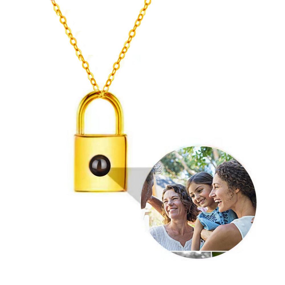 Personalised Lock Projection Necklace - LOX VAULT