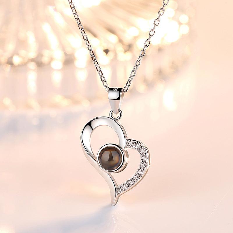 Personalised 925 Heart Necklace - LOX VAULT