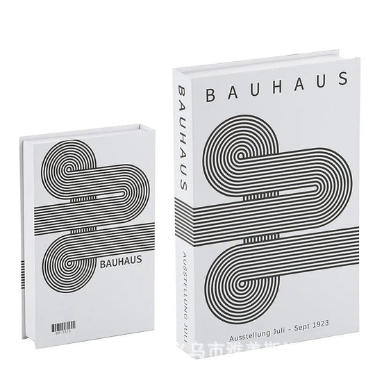 Bauhaus White Fake Book Home Decor