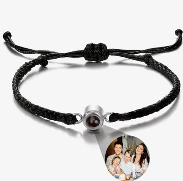 Personalised Circle Braided Photo Bracelet