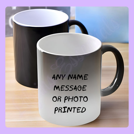 Personalised custom mug UK with name initial or text