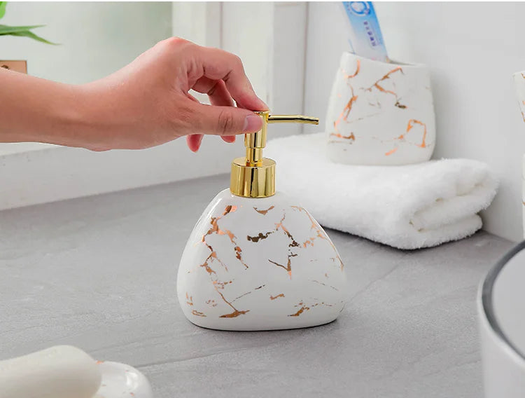 Luxury marble bathroom set