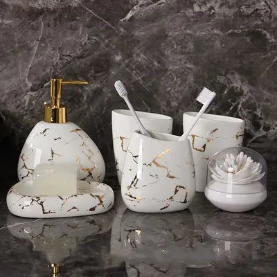 Luxury marble bathroom set