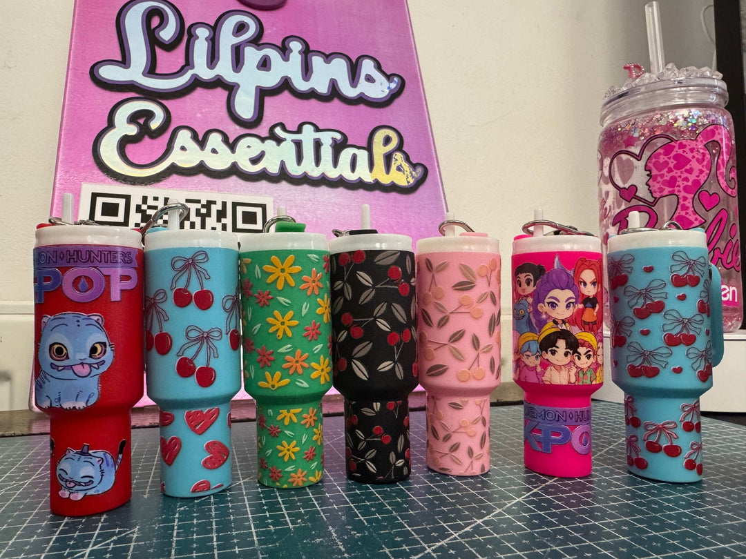 Lilpins Essentials Mini tumbler keychain
