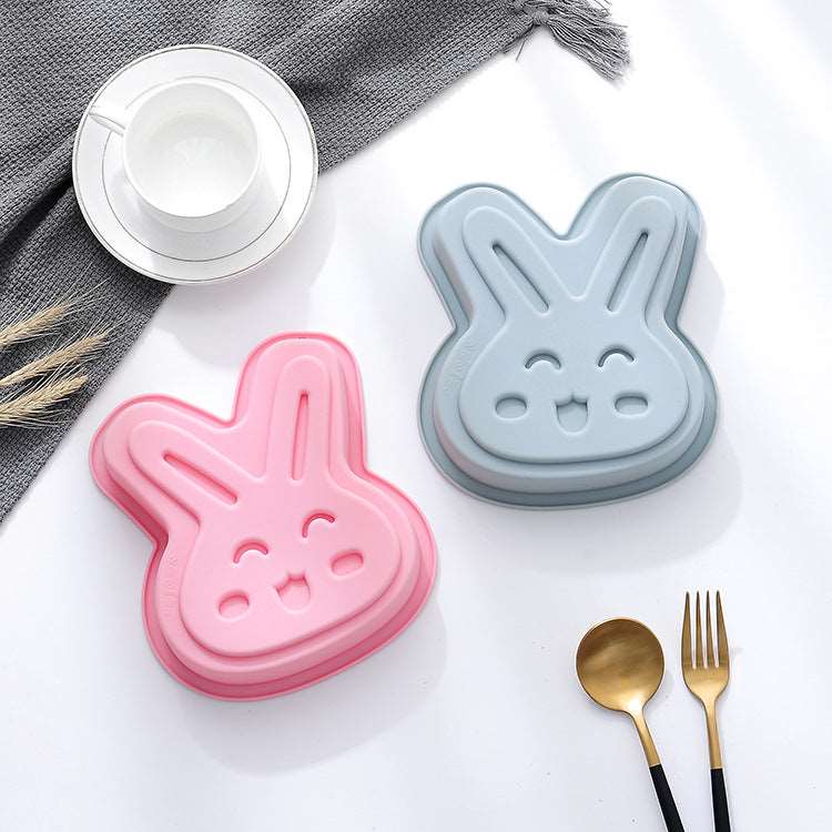 6-inch Easter Bunny Silicone Baking Tray Cake Mold
