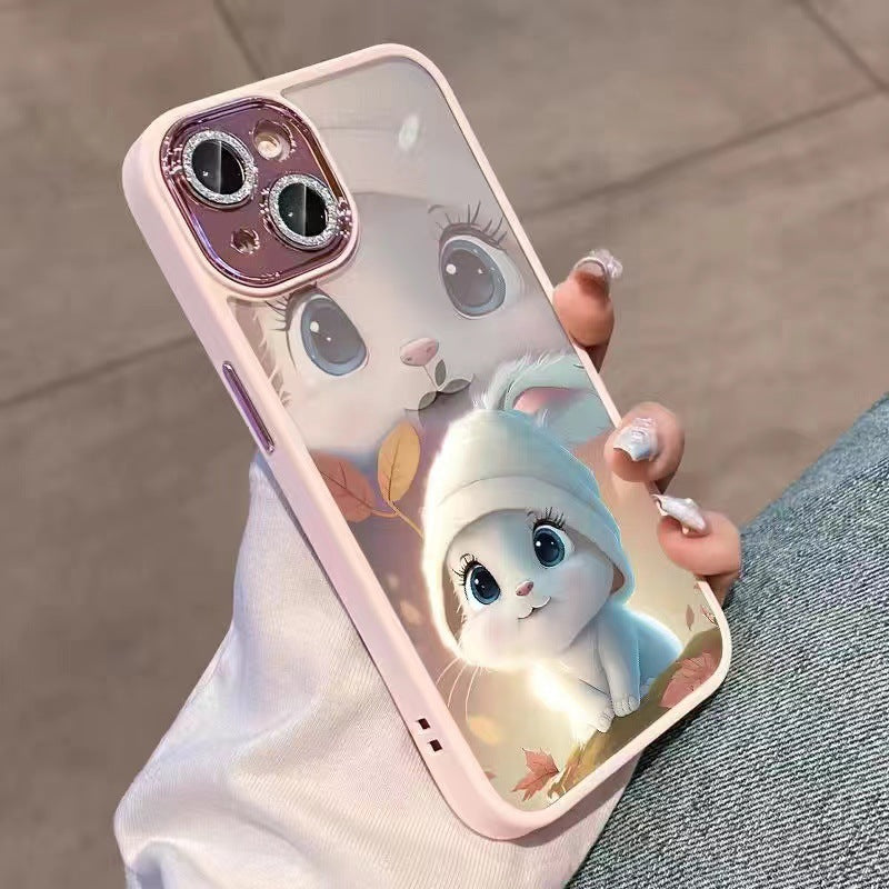 Rabbit Glitter Transparent iPhone Case