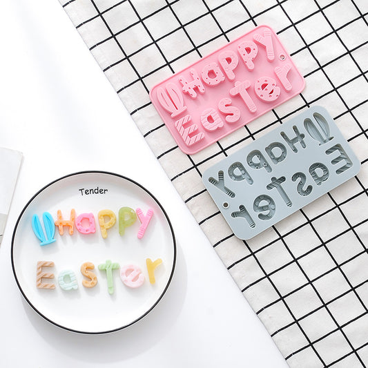 Happy Easter Letters Silicone Mould