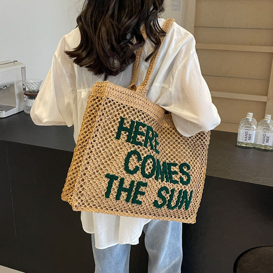 Sun Straw Tote Bag