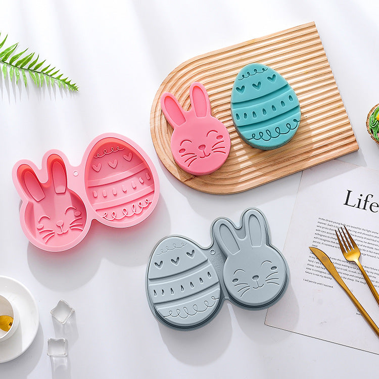 Easter Rabbit Egg Silicone Baking Tray Cake Mold