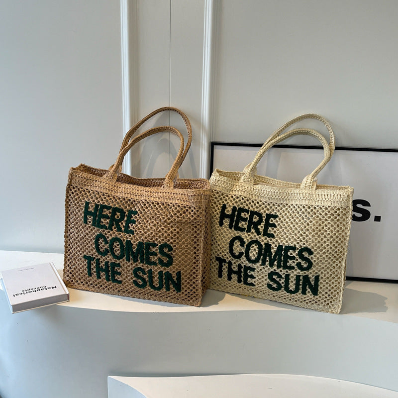 Sun Straw Tote Bag