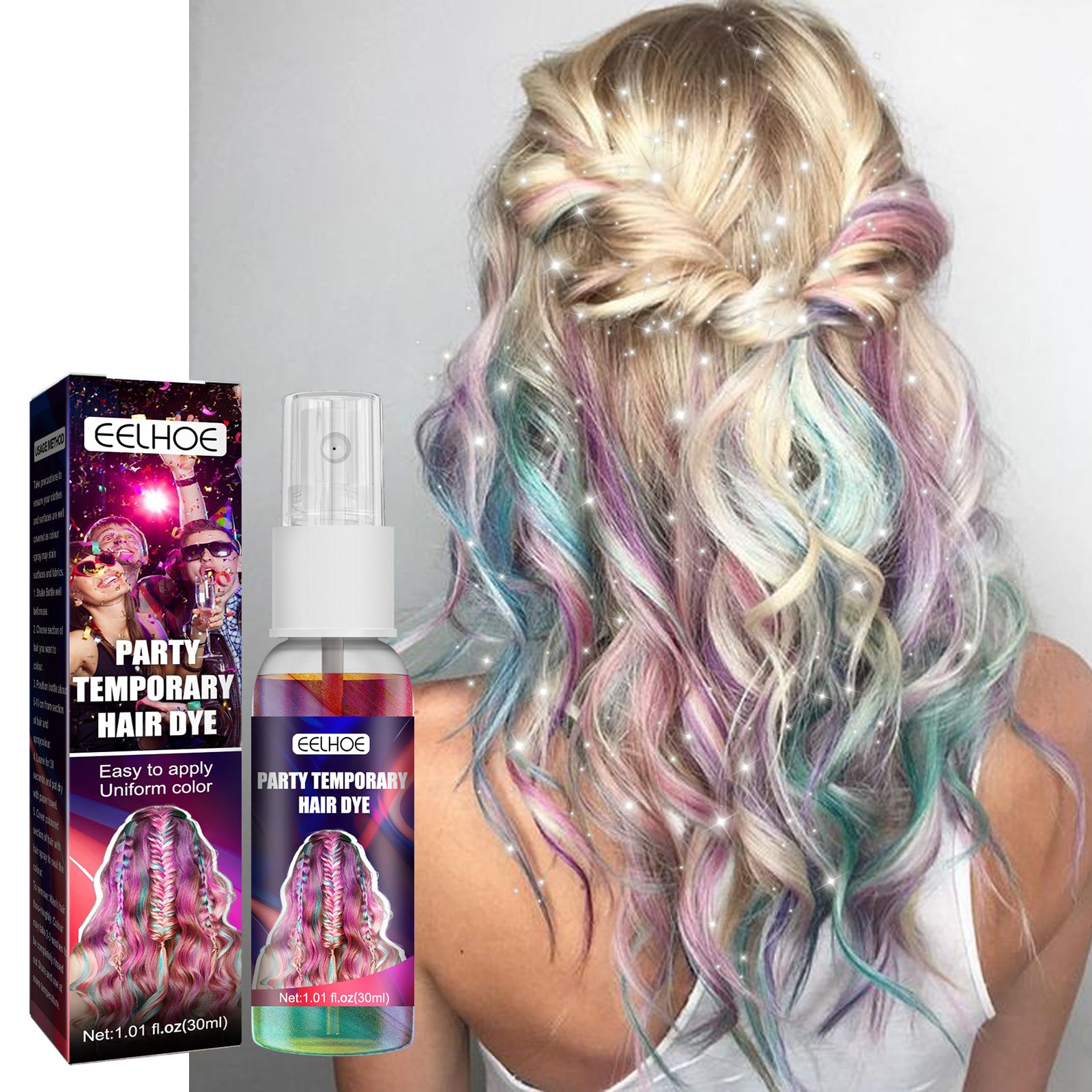Quick Party Hair Coloring Spray