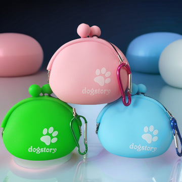 Solid Color Silicone Pet Snack Bag
