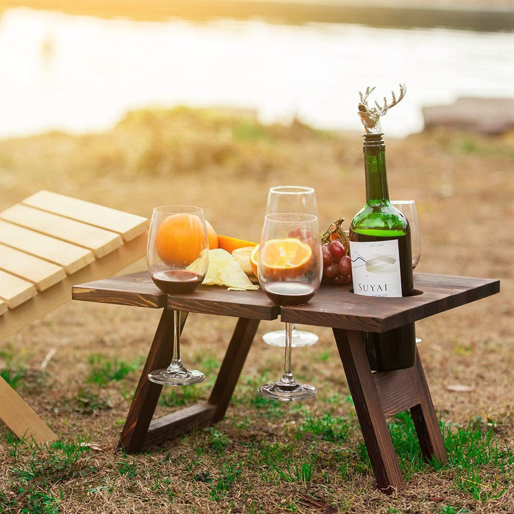 Rustic Outdoor Folding Picnic Table