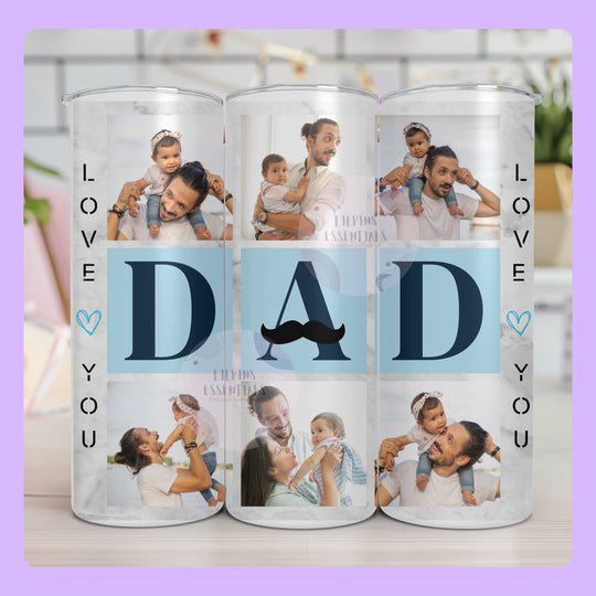 Custom photo tumbler gift for dad UK