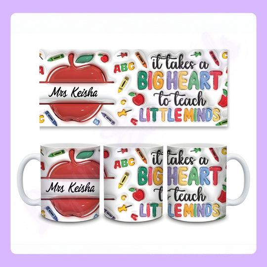 11oz ceramic personalised teacher mug UK
