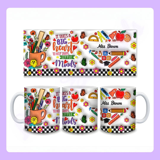 Custom name teacher appreciation mug UK