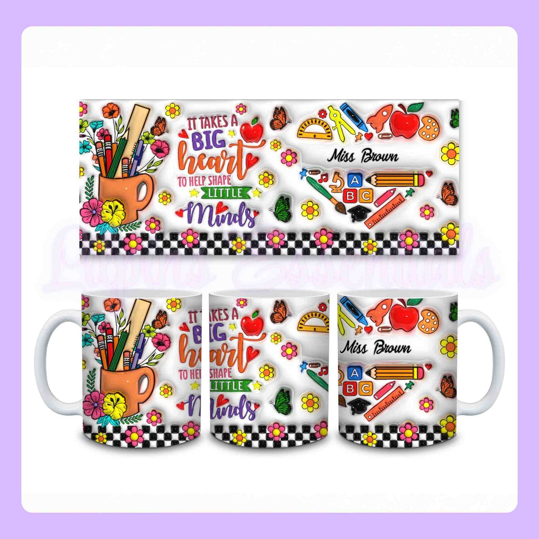 Custom name teacher appreciation mug UK
