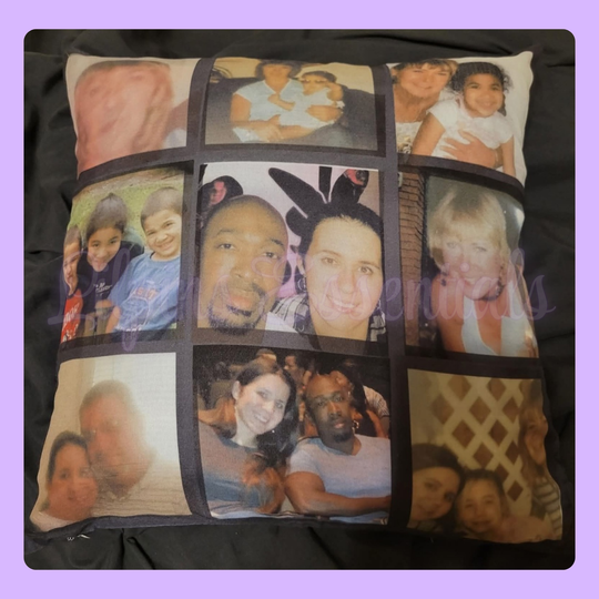 Personalised cushion cover with custom photo