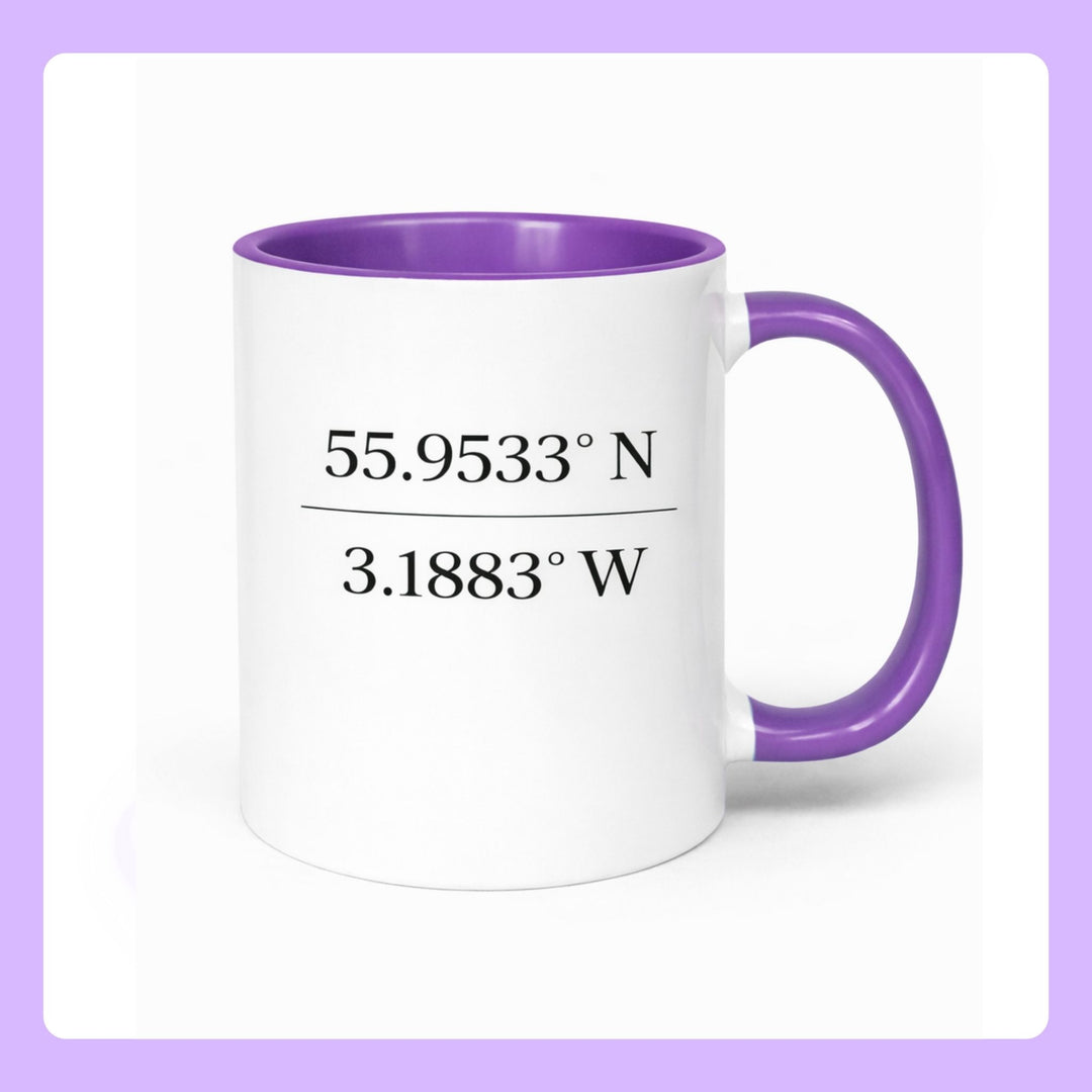 Personalised Memory Coordinates Mug