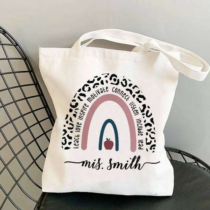 Personalised Teacher Tote Bag