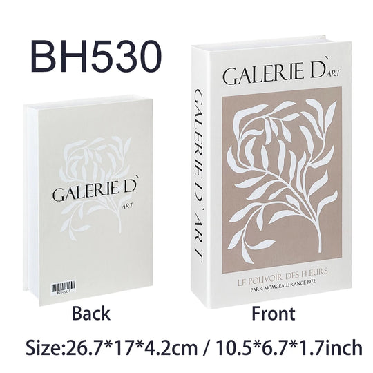 Fake Book Storage Box Openable Decorative Coffee Table Design Luxury Gift  Home Decoration Remote Control Storage Box