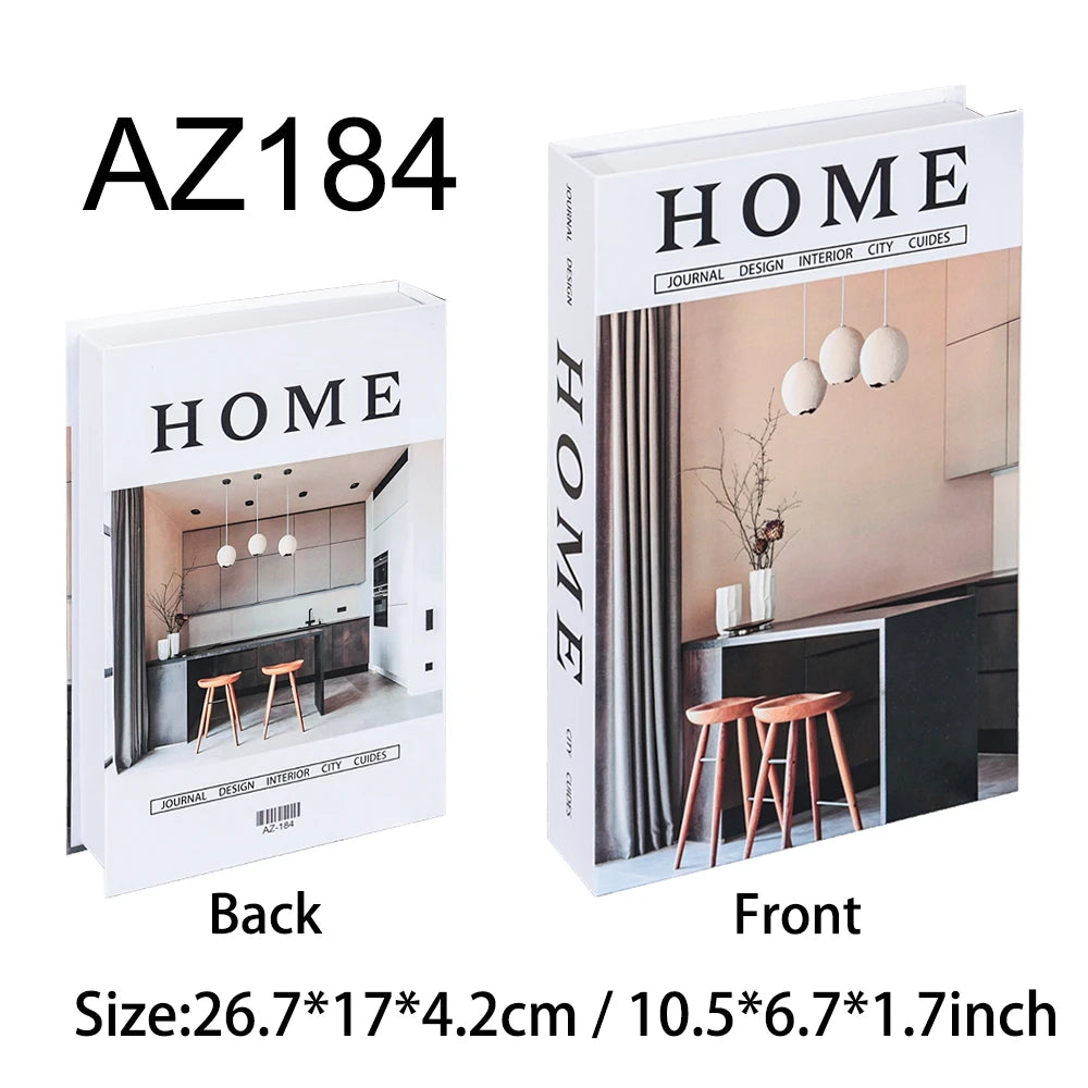 Fake Book Storage Box Openable Decorative Coffee Table Design Luxury Gift  Home Decoration Remote Control Storage Box