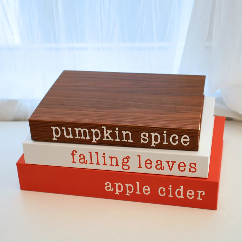 3Pcs Luxury Fake Book Set Home Decorative Book, Coffee Table Books Decor