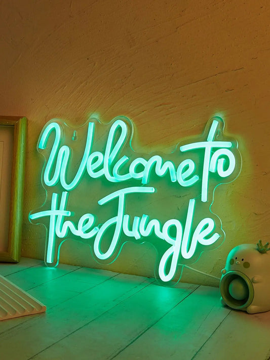 Welcome to Jungle Neon Sign