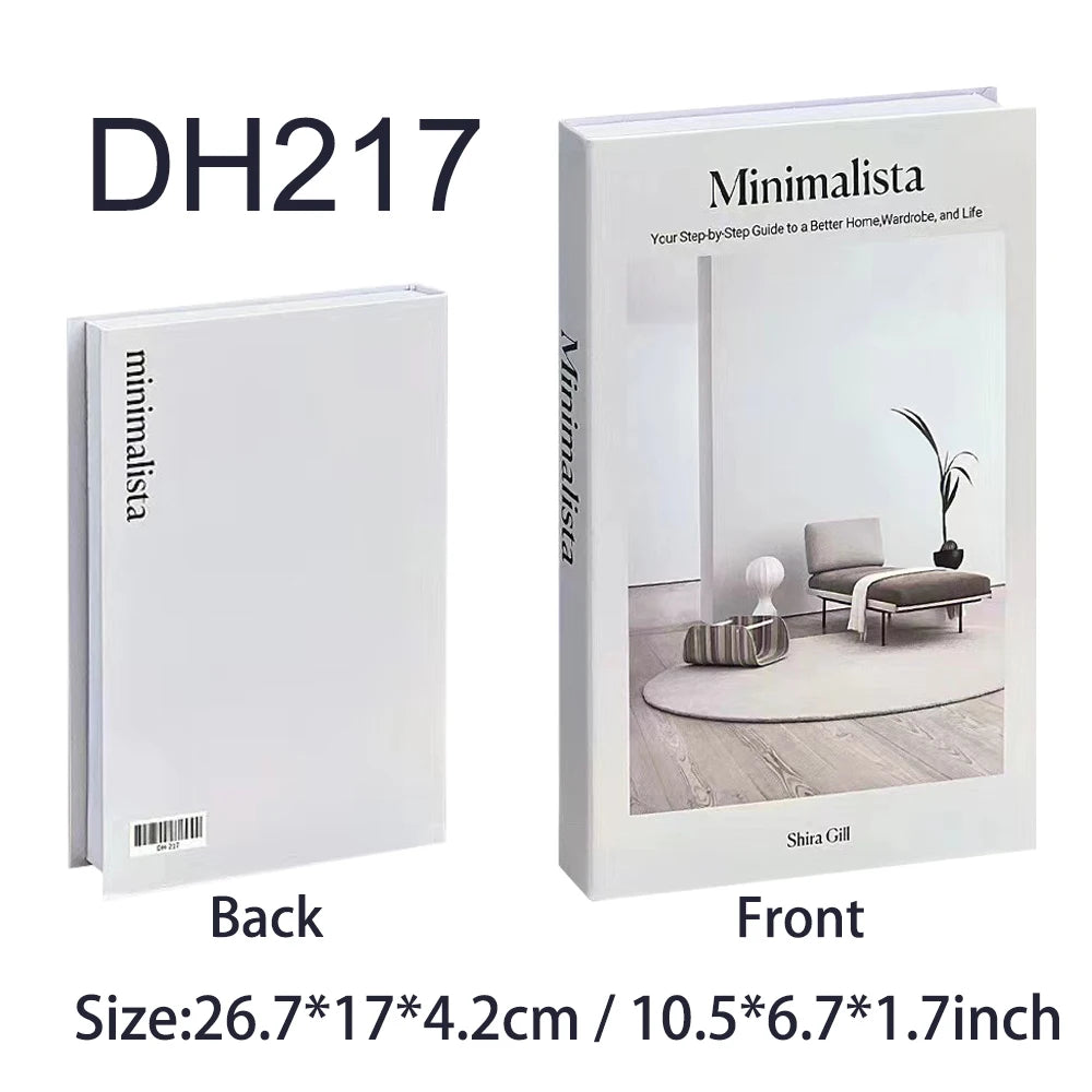 Fake Book Storage Box Openable Decorative Coffee Table Design Luxury Gift  Home Decoration Remote Control Storage Box