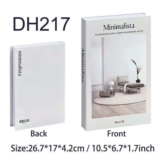 Fake Book Storage Box Openable Decorative Coffee Table Design Luxury Gift  Home Decoration Remote Control Storage Box