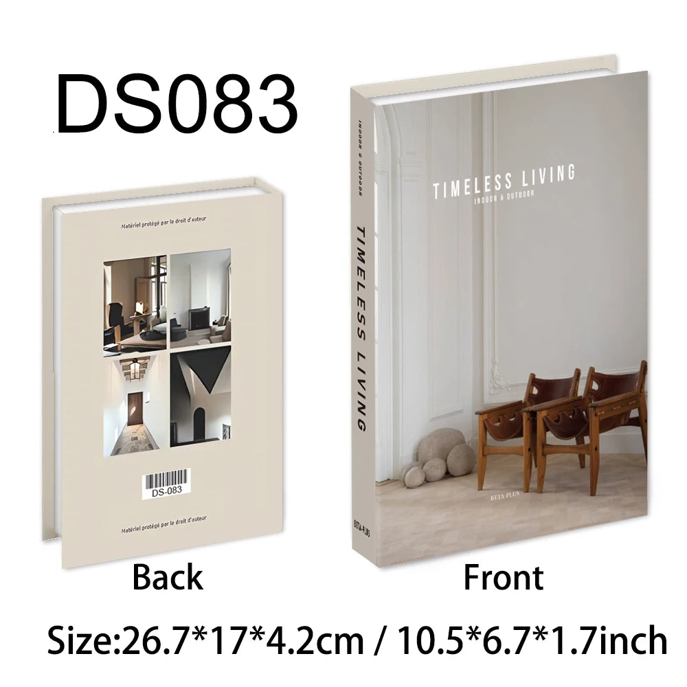 Fake Book Storage Box Openable Decorative Coffee Table Design Luxury Gift  Home Decoration Remote Control Storage Box