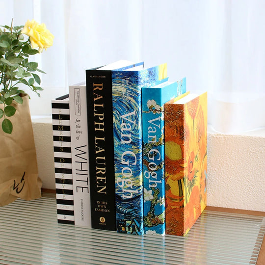 3Pcs Luxury Fake Book Set Home Decorative Book, Coffee Table Books Decor