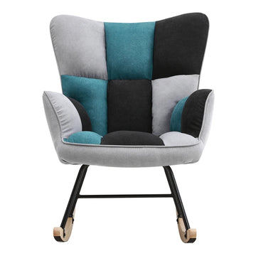 Tufted Upholstered Modern Rocking Chair