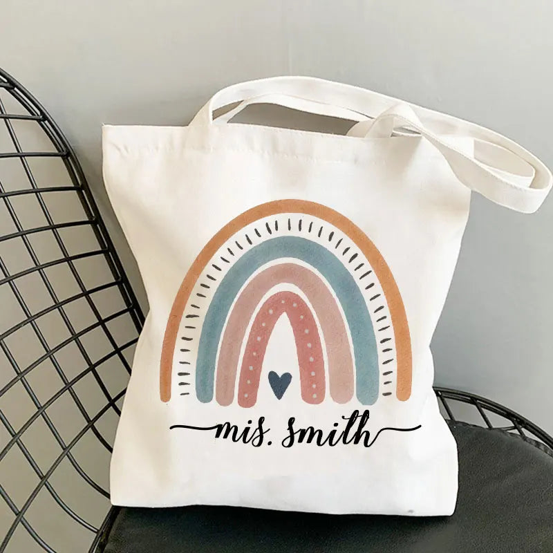 Personalised Teacher Tote Bag