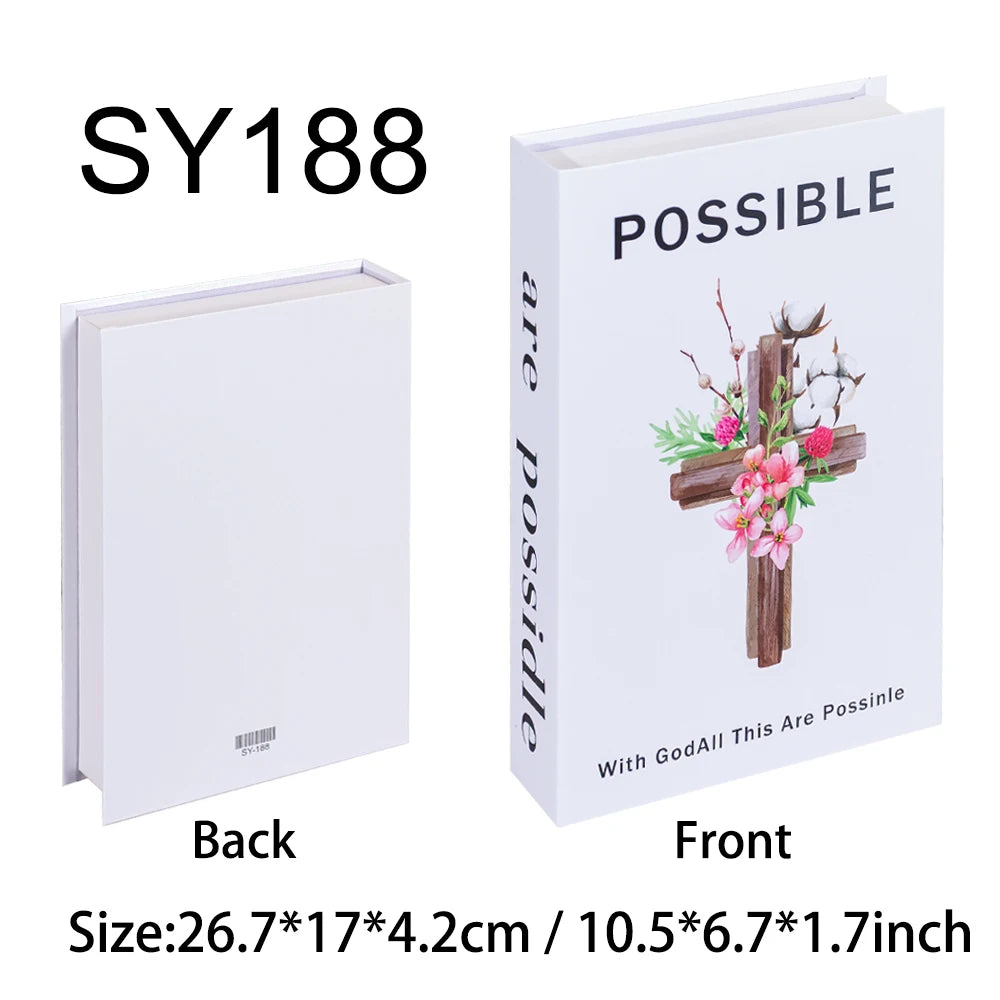 Fake Book Storage Box Openable Decorative Coffee Table Design Luxury Gift  Home Decoration Remote Control Storage Box