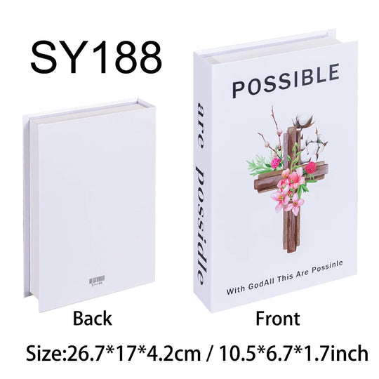 Fake Book Storage Box Openable Decorative Coffee Table Design Luxury Gift  Home Decoration Remote Control Storage Box