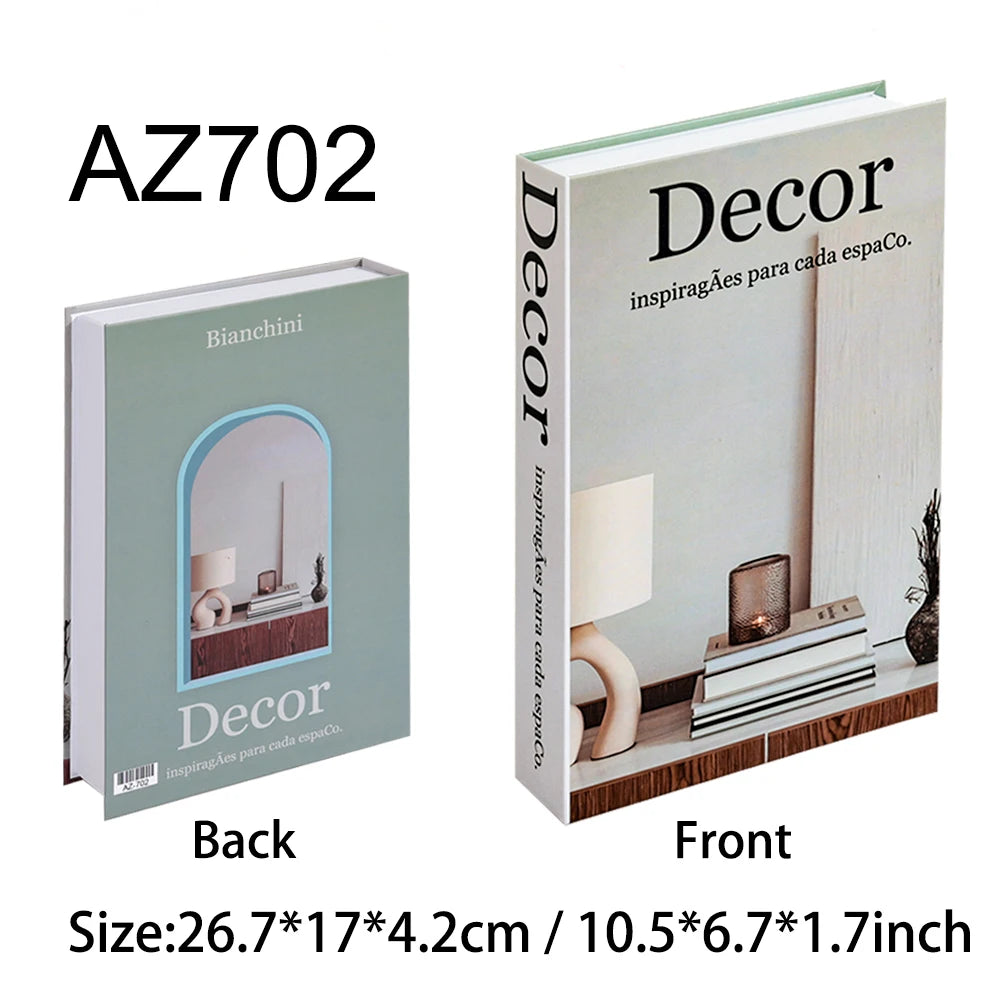 Fake Book Storage Box Openable Decorative Coffee Table Design Luxury Gift  Home Decoration Remote Control Storage Box