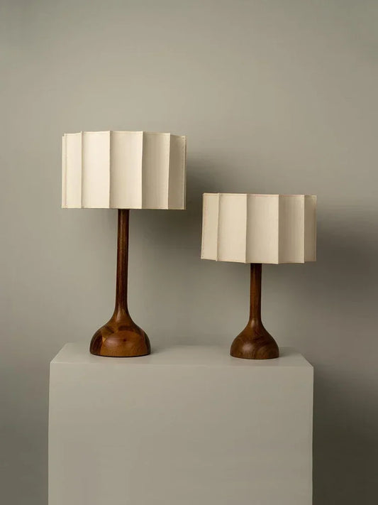 Zen Inspired Solid Wood Decorative Lamp