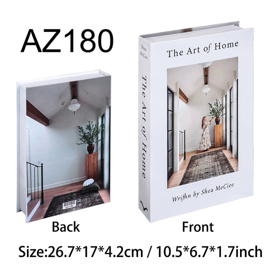 Fake Book Storage Box Openable Decorative Coffee Table Design Luxury Gift  Home Decoration Remote Control Storage Box