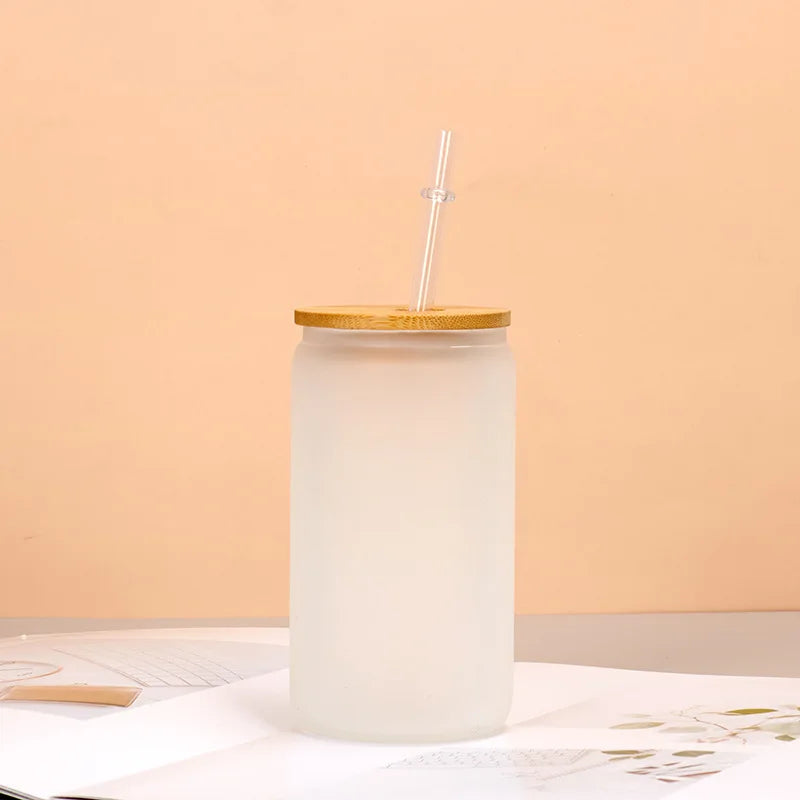 Personalised Iced Coffee Glass Tumbler