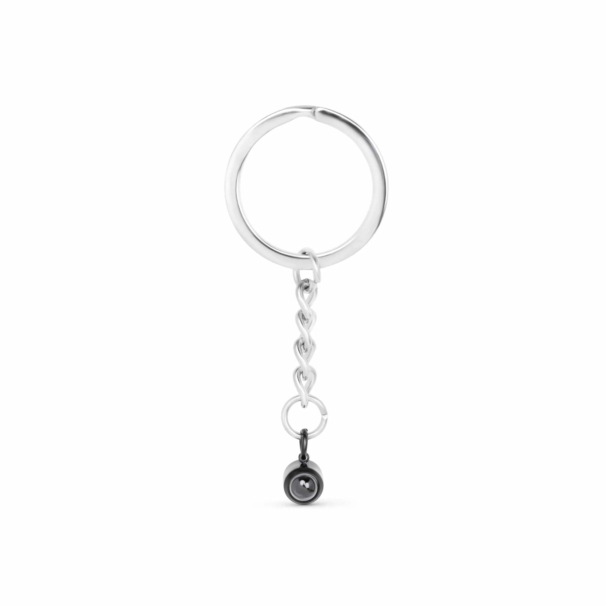 Personalised Circle Photo Projection Keychain - Lox Vault