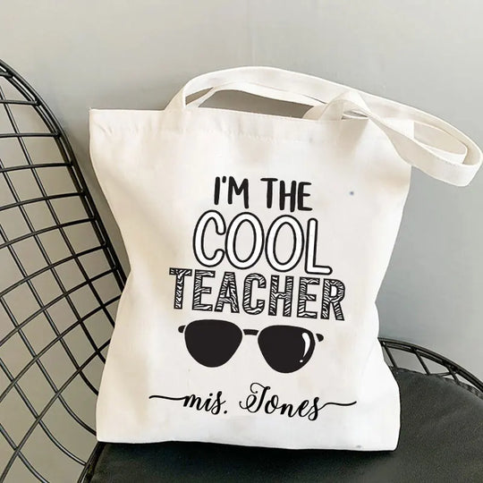 Personalised Teacher Tote Bag