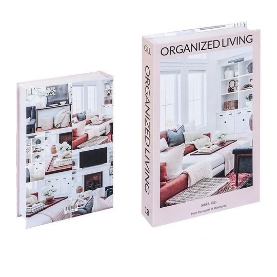 Fake Book Storage Box Openable Decorative Coffee Table Design Luxury Gift  Home Decoration Remote Control Storage Box