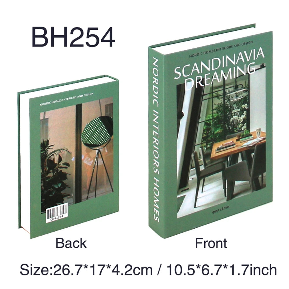 Fake Book Storage Box Openable Decorative Coffee Table Design Luxury Gift  Home Decoration Remote Control Storage Box