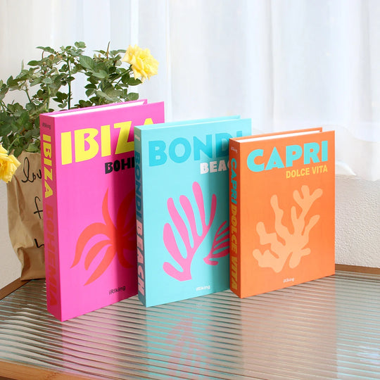 3Pcs Luxury Fake Book Set Home Decorative Book, Coffee Table Books Decor