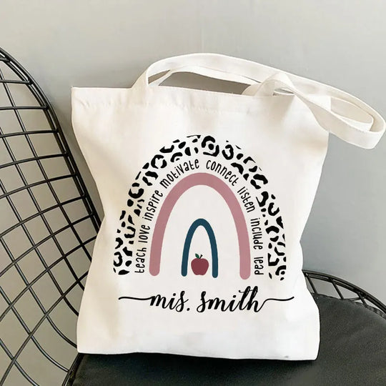 Personalised Teacher Tote Bag