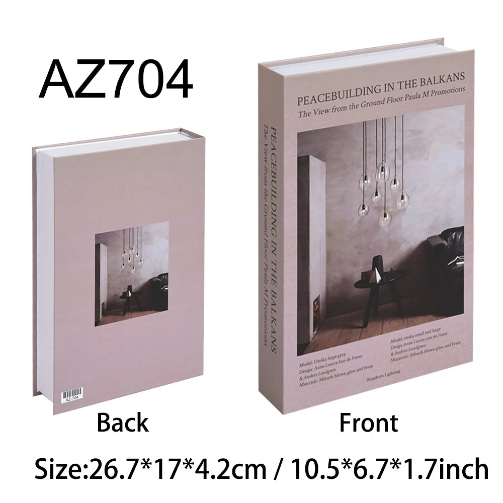 Fake Book Storage Box Openable Decorative Coffee Table Design Luxury Gift  Home Decoration Remote Control Storage Box