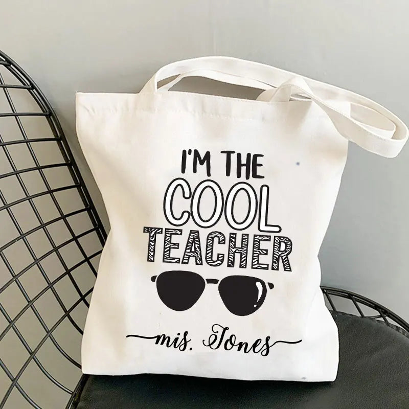 Personalised Teacher Tote Bag